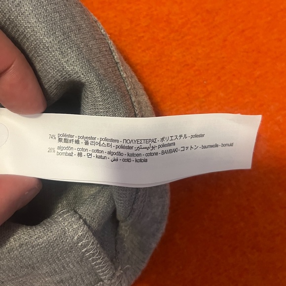 Zara grey basic short sleeve high neck mini dress NWT - Picture 4 of 5